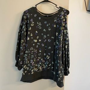 Democracy Cheetah Print Crewneck